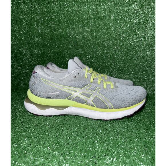 Asics Gel-Nimbus 24 Womens Size 10.5 Gray Athletic Sneaker Running Shoe 1012B201 - Picture 1 of 11